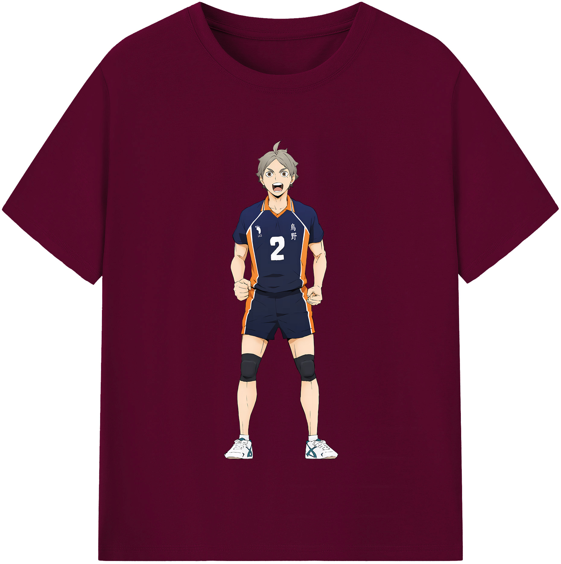 （画像用） ハイキュー!! Haikyu!! レディースカジュアルプリントTシャツ（綿100％）